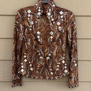 Hobby Horse Limited edition Embellished women’s show shirt Swarovski crystals